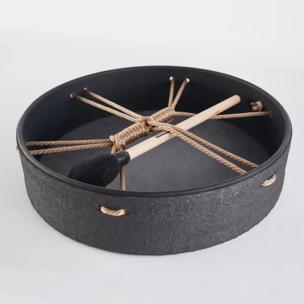 Remo Bahia Buffalo Drum - Black Earth, 16" - Image 4